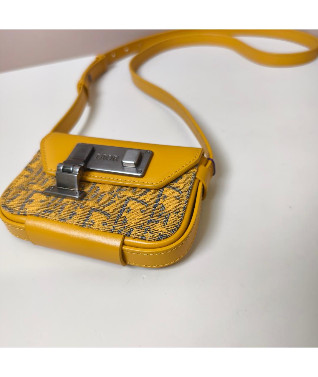 CHRISTIAN DIOR Желтая сумка через плечо, фото 8