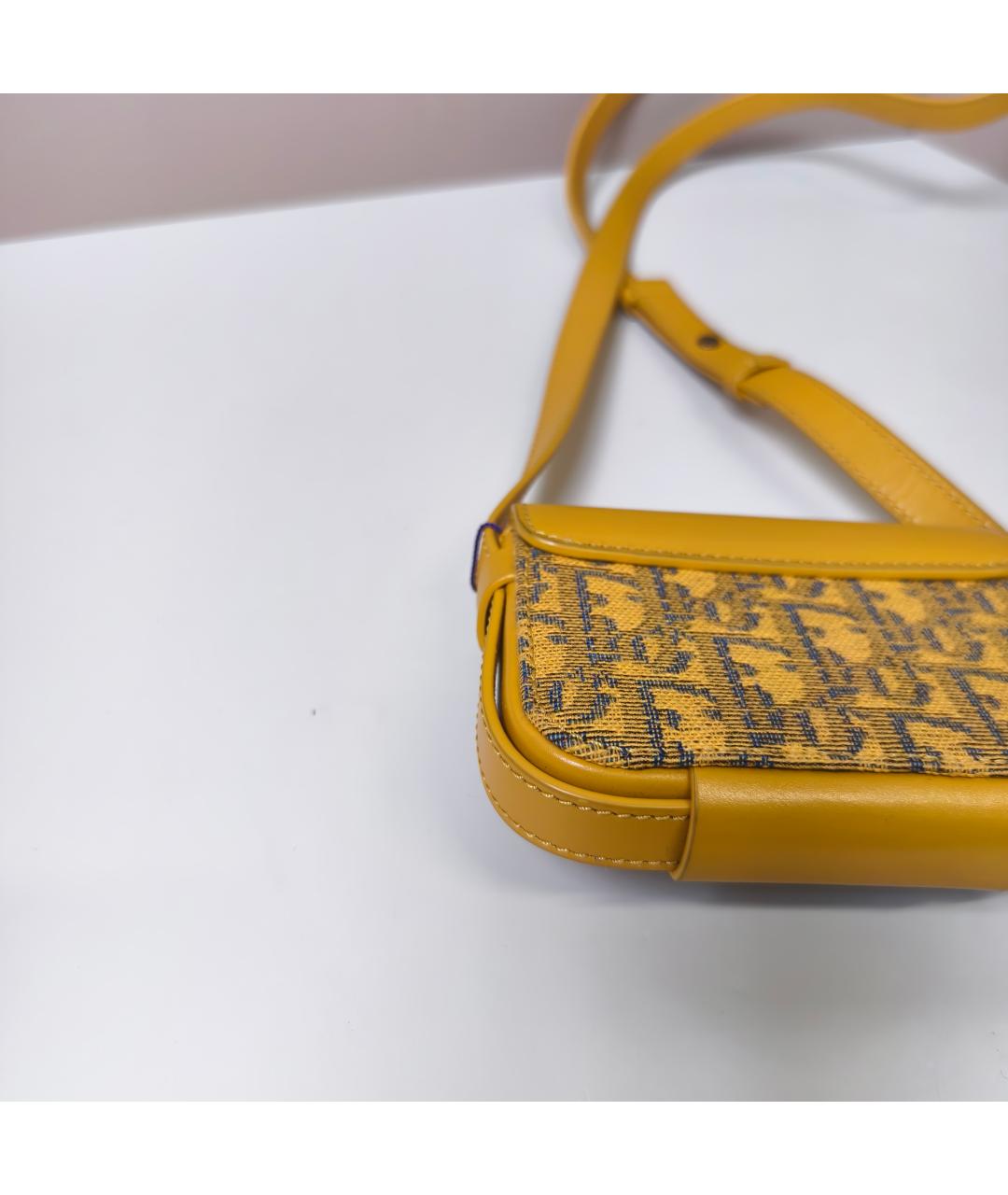CHRISTIAN DIOR Желтая сумка через плечо, фото 5