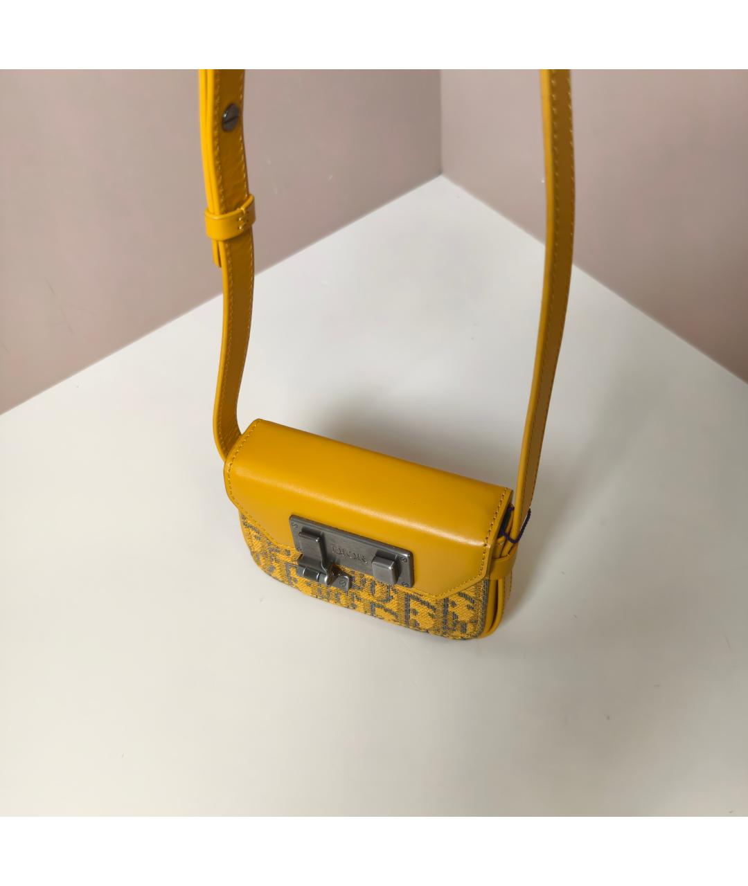 CHRISTIAN DIOR Желтая сумка через плечо, фото 7