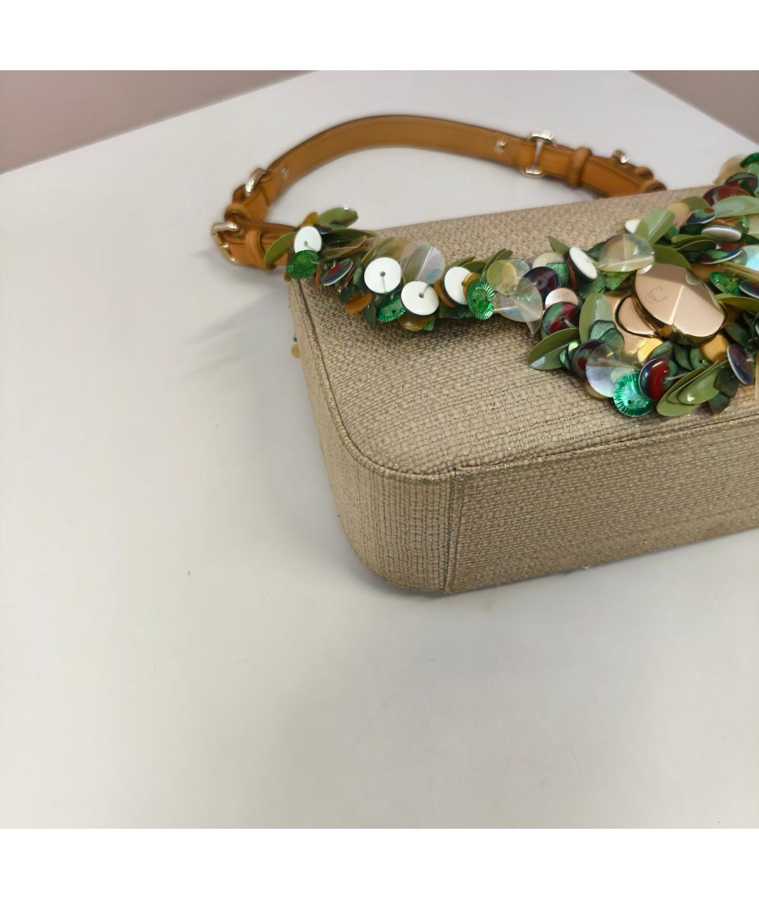 CHRISTIAN DIOR Бежевая сумка через плечо, фото 7