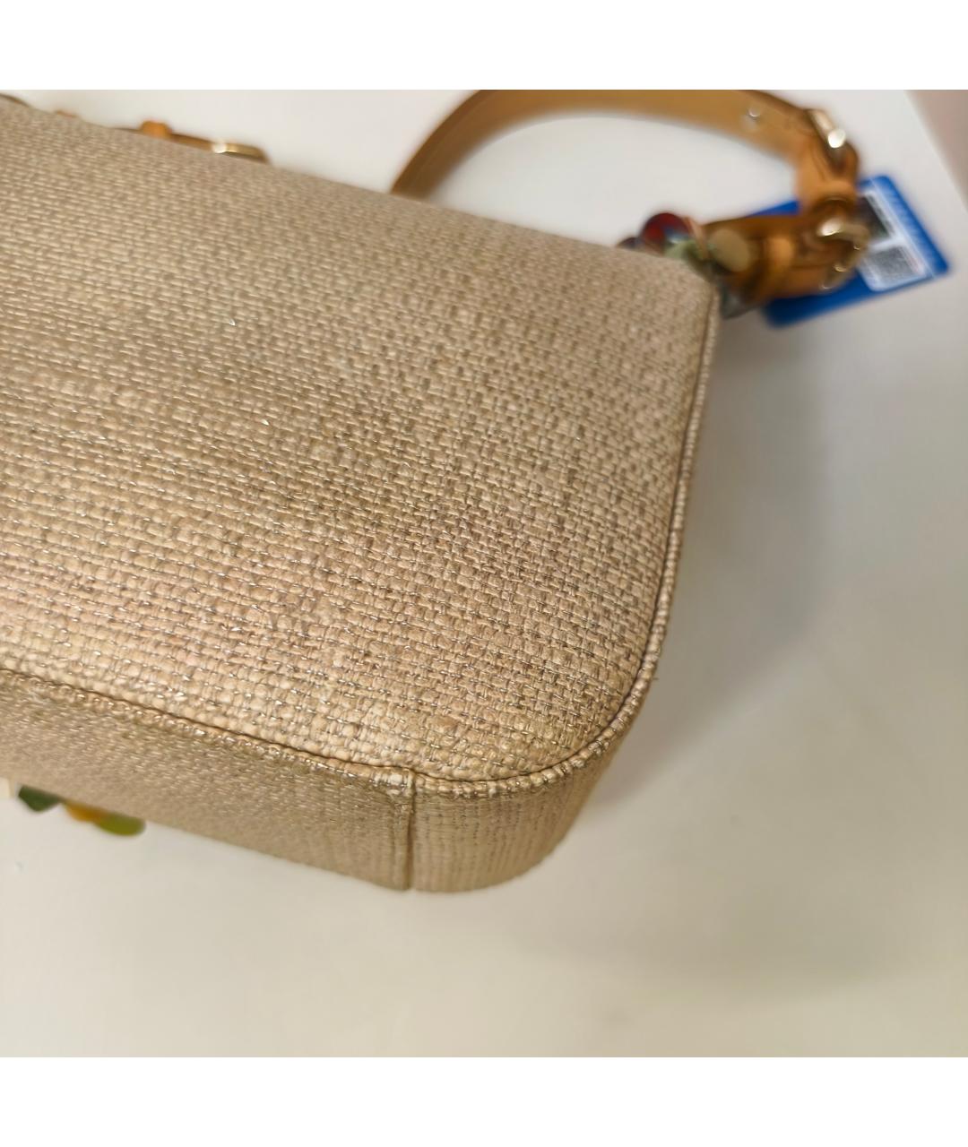 CHRISTIAN DIOR Бежевая сумка через плечо, фото 6