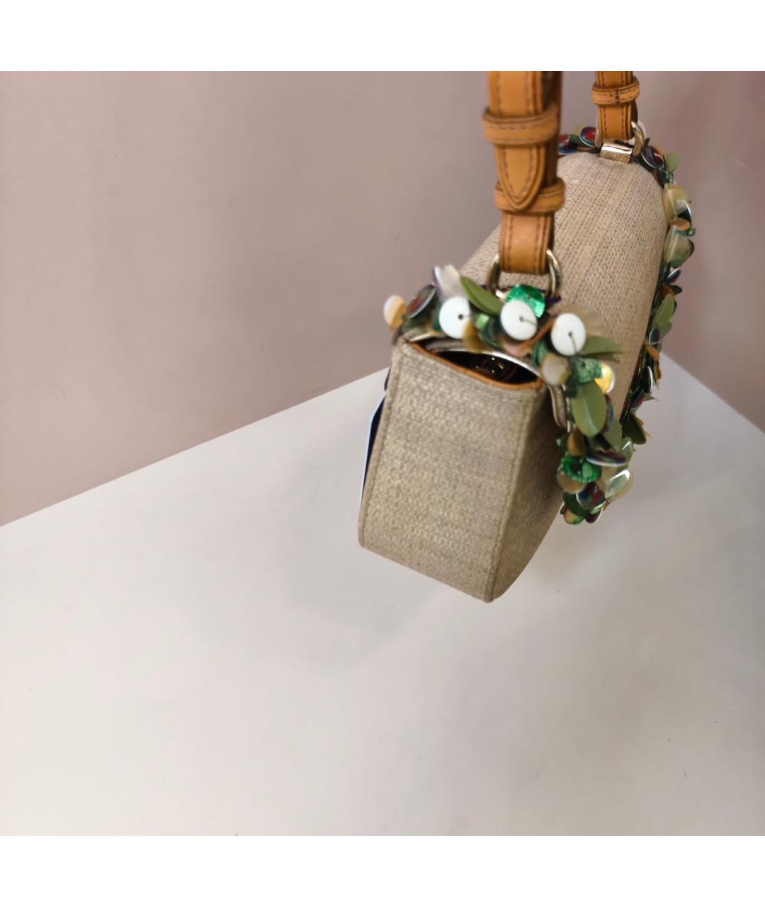 CHRISTIAN DIOR Бежевая сумка через плечо, фото 3