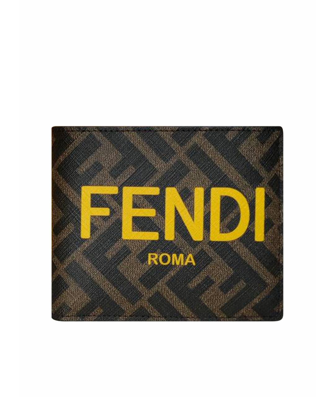 FENDI Коричневый кошелек, фото 1