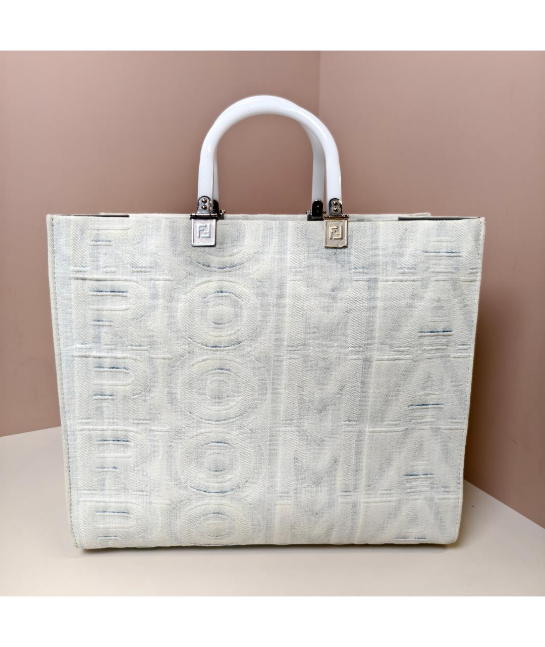 FENDI Белая сумка с короткими ручками, фото 4