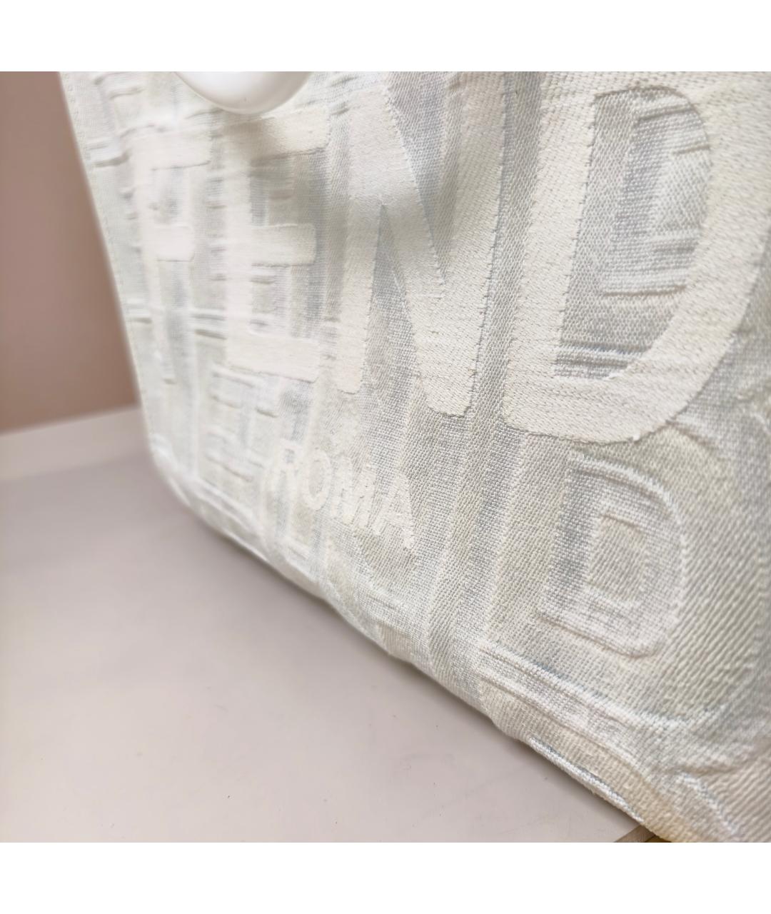 FENDI Белая сумка с короткими ручками, фото 6