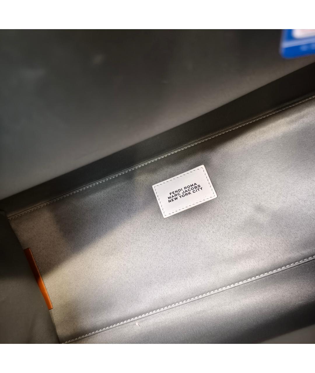 FENDI Белая сумка с короткими ручками, фото 3