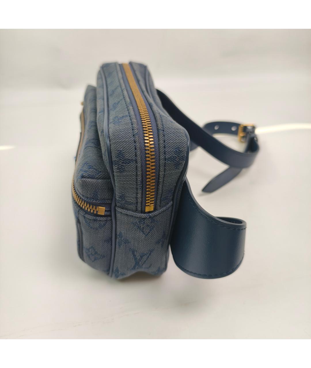 LOUIS VUITTON Синяя поясная сумка, фото 4
