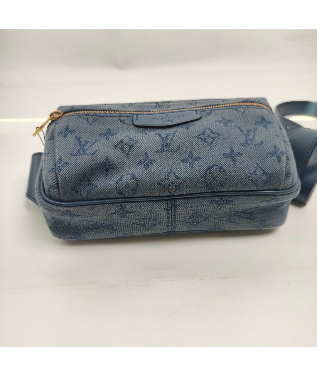 LOUIS VUITTON Синяя поясная сумка, фото 3