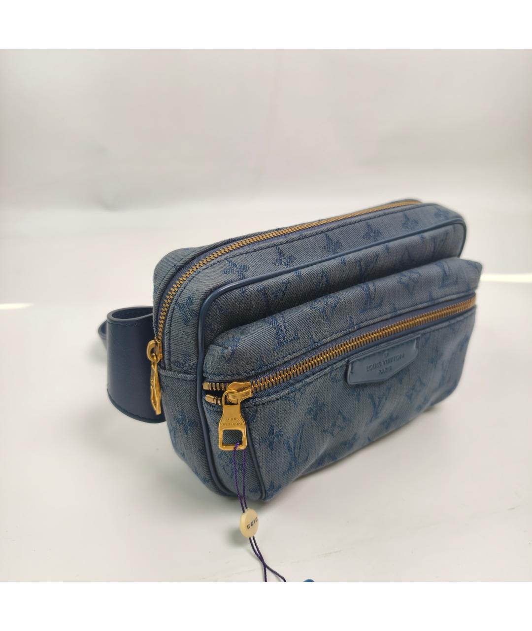 LOUIS VUITTON Синяя поясная сумка, фото 8