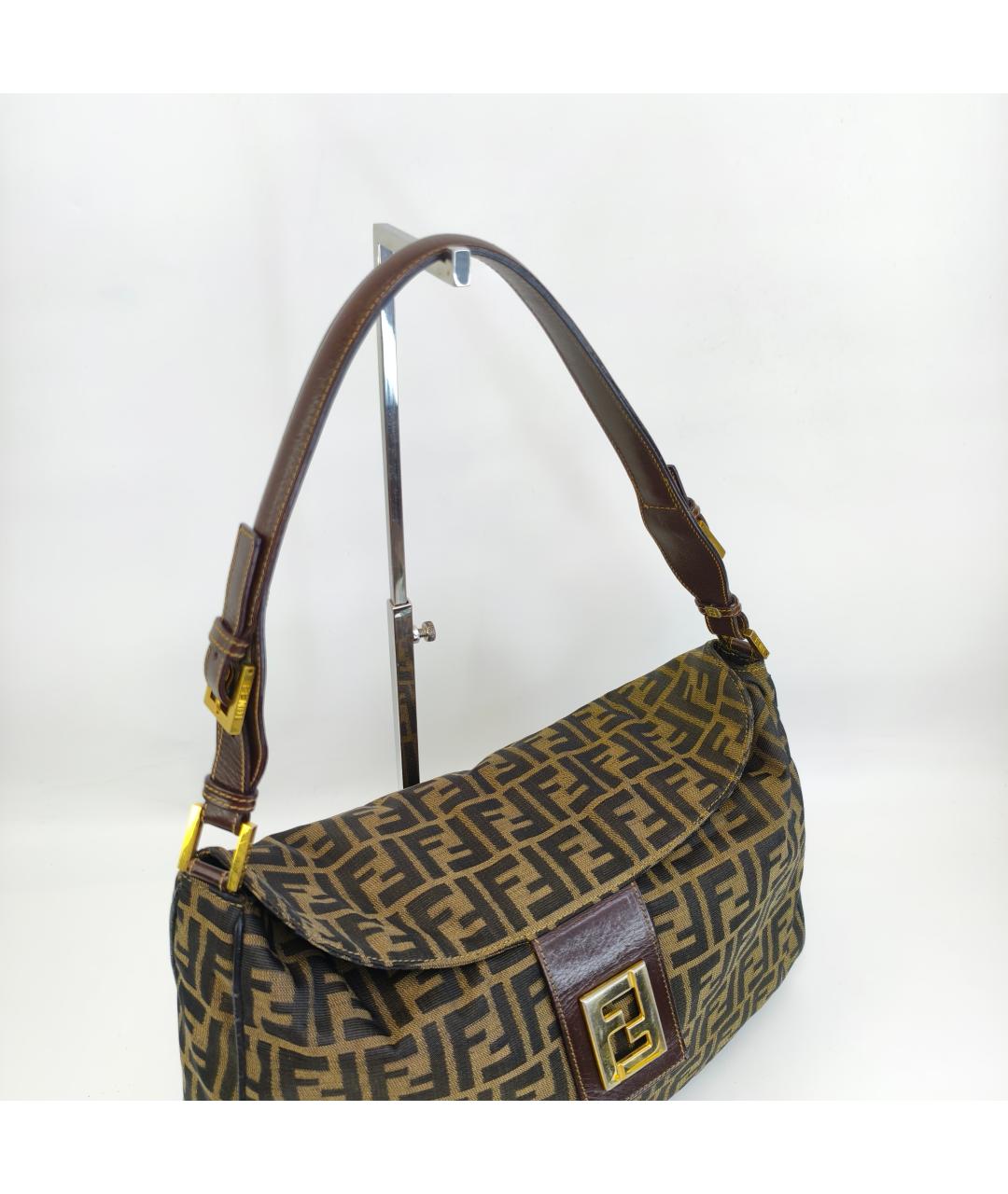 FENDI Коричневая сумка через плечо, фото 6