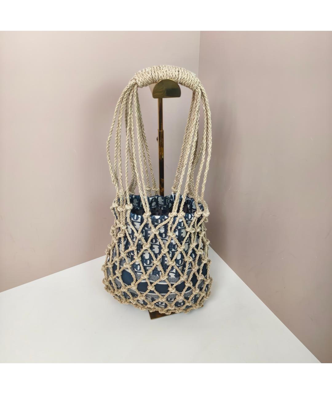 CHRISTIAN DIOR Бежевая сумка через плечо, фото 4