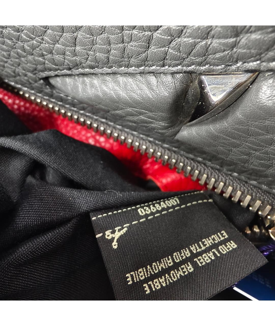 FENDI Серая кожаная сумка через плечо, фото 9