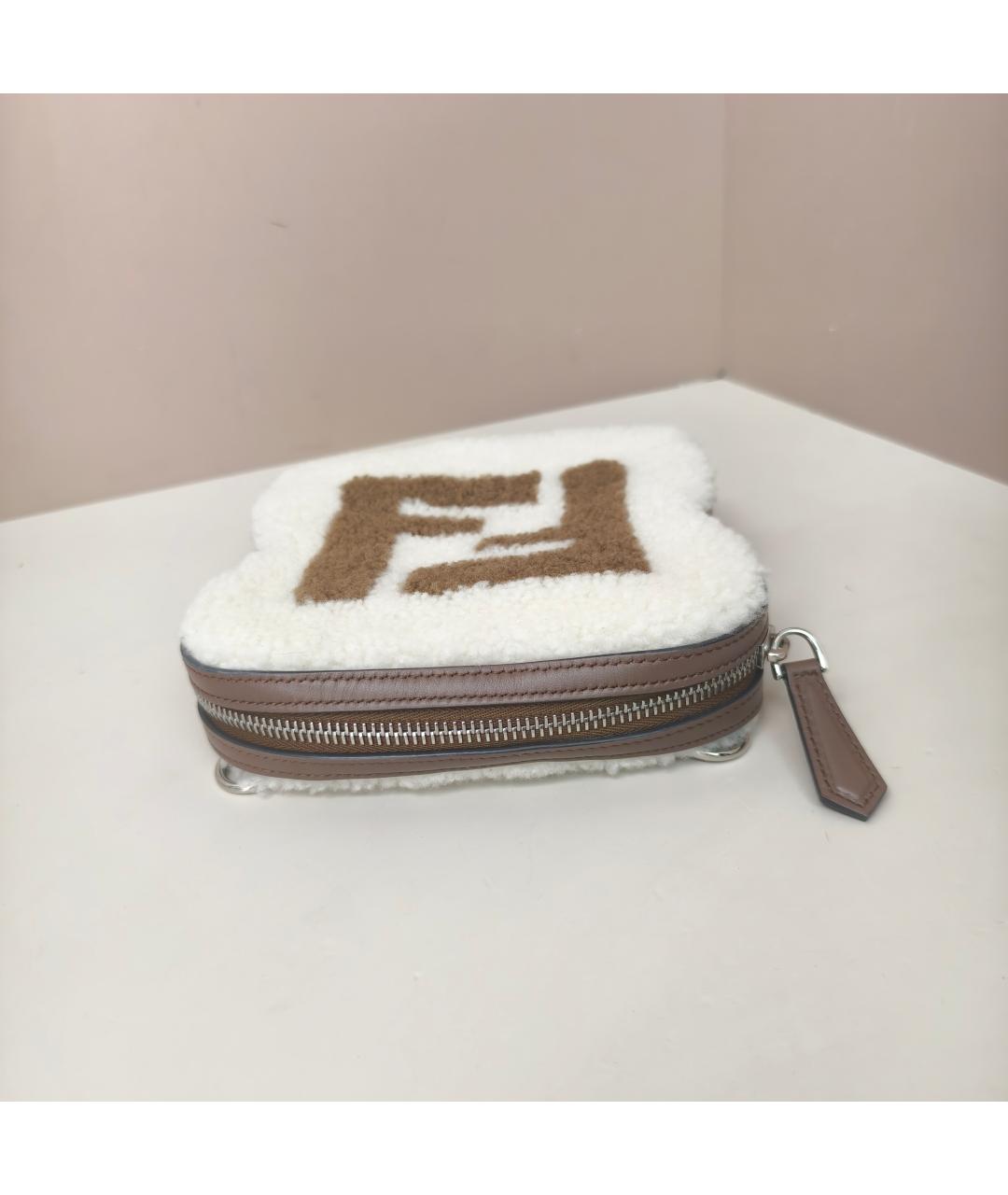 FENDI Белая сумка через плечо, фото 4