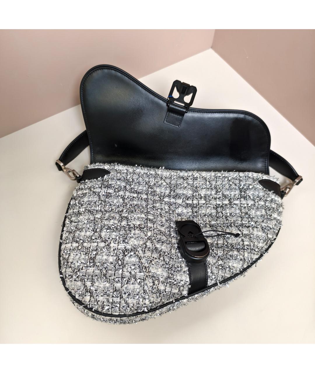 CHRISTIAN DIOR Серая сумка через плечо, фото 2