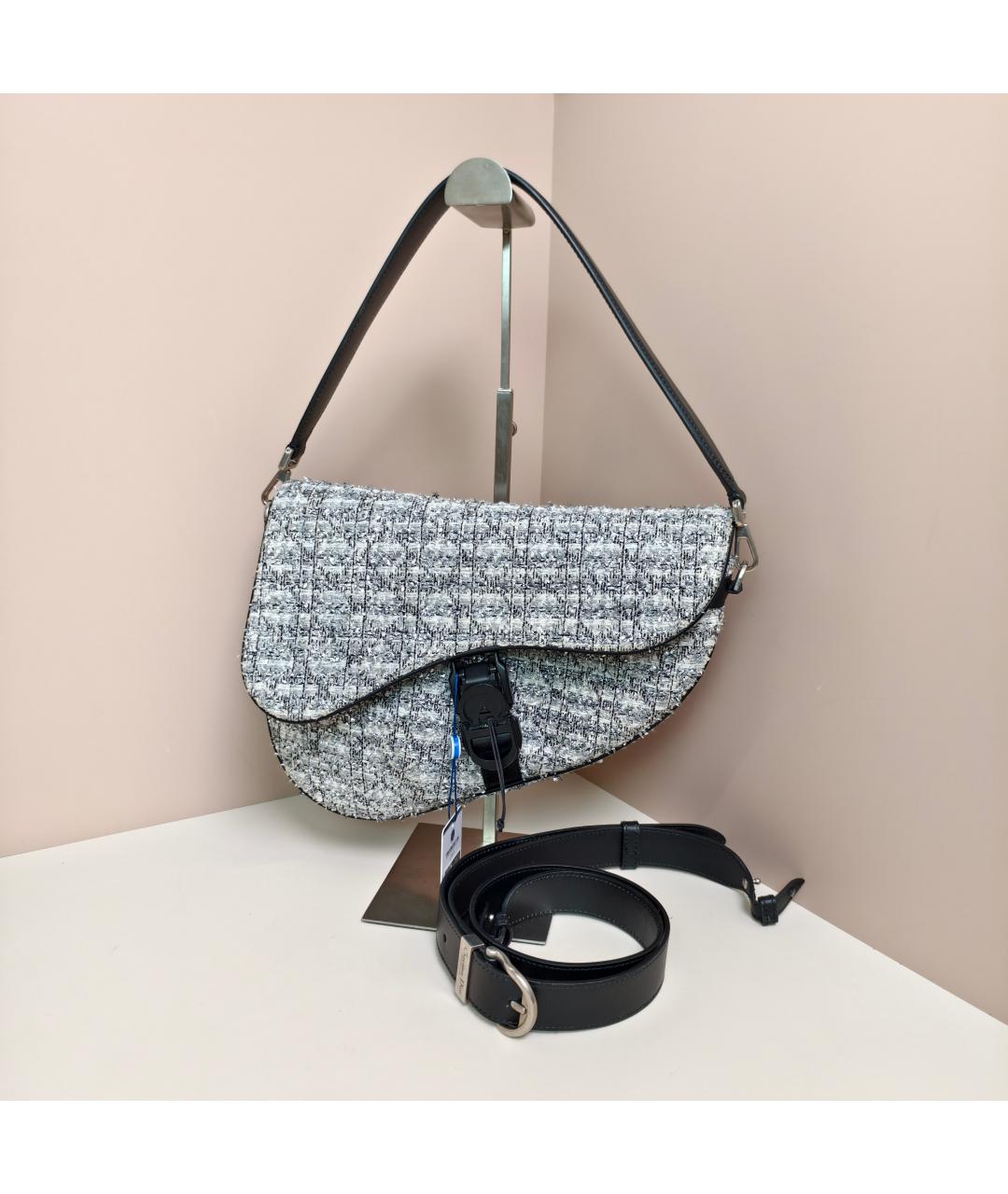 CHRISTIAN DIOR Серая сумка через плечо, фото 8