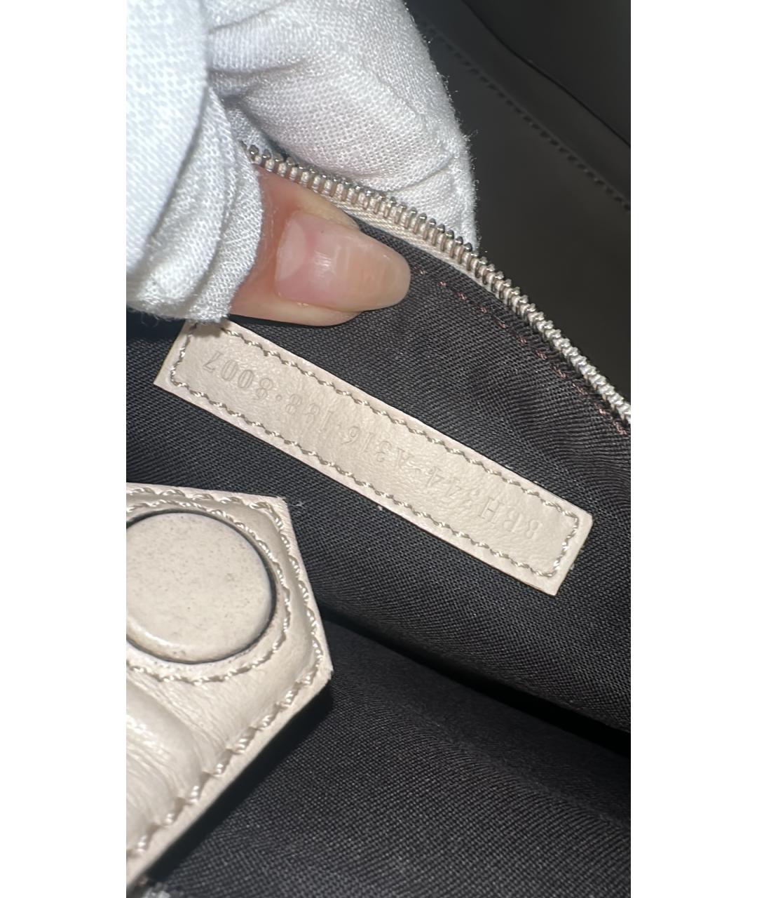 FENDI Бежевая кожаная сумка через плечо, фото 2