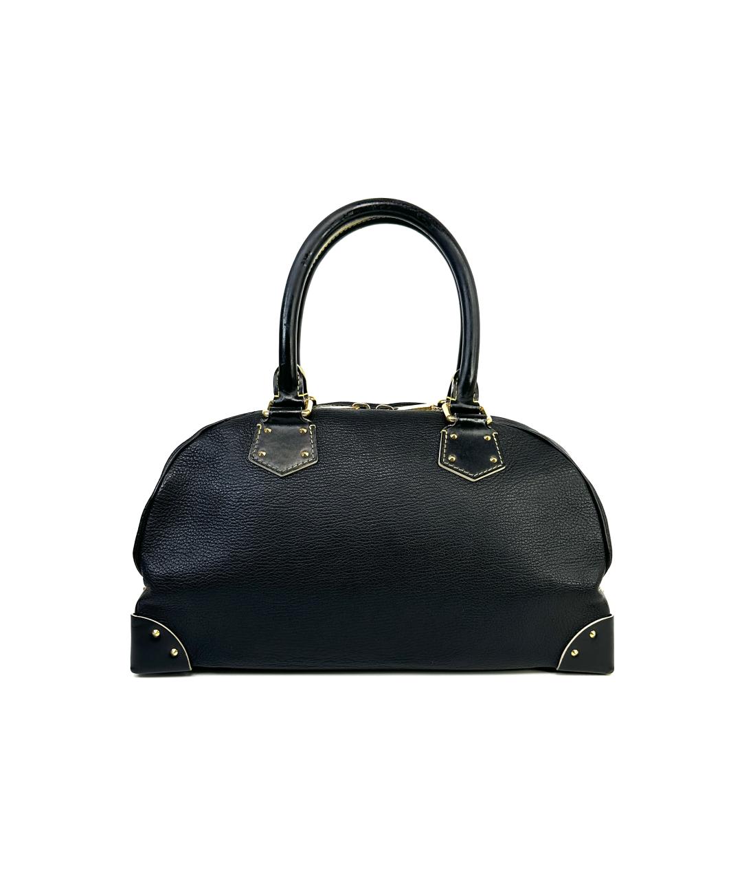 LOUIS VUITTON Черная кожаная сумка через плечо, фото 9