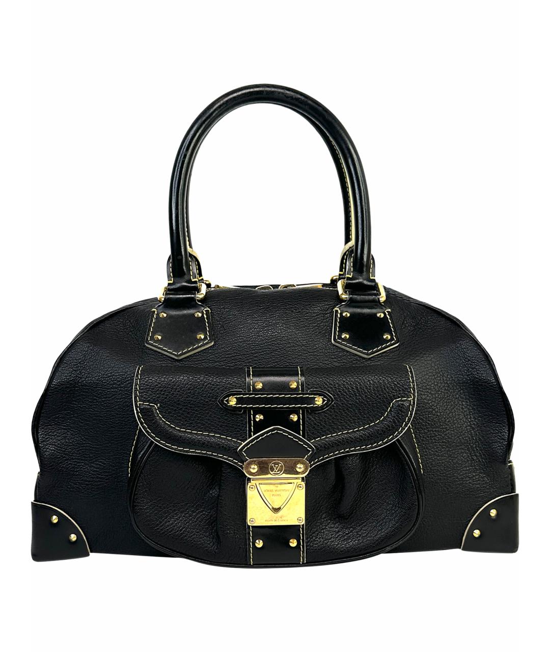 LOUIS VUITTON Черная кожаная сумка через плечо, фото 1