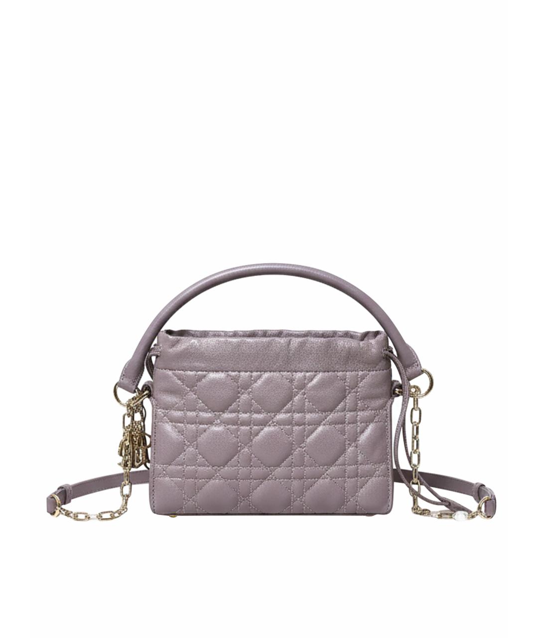 CHRISTIAN DIOR Розовая кожаная сумка через плечо, фото 1