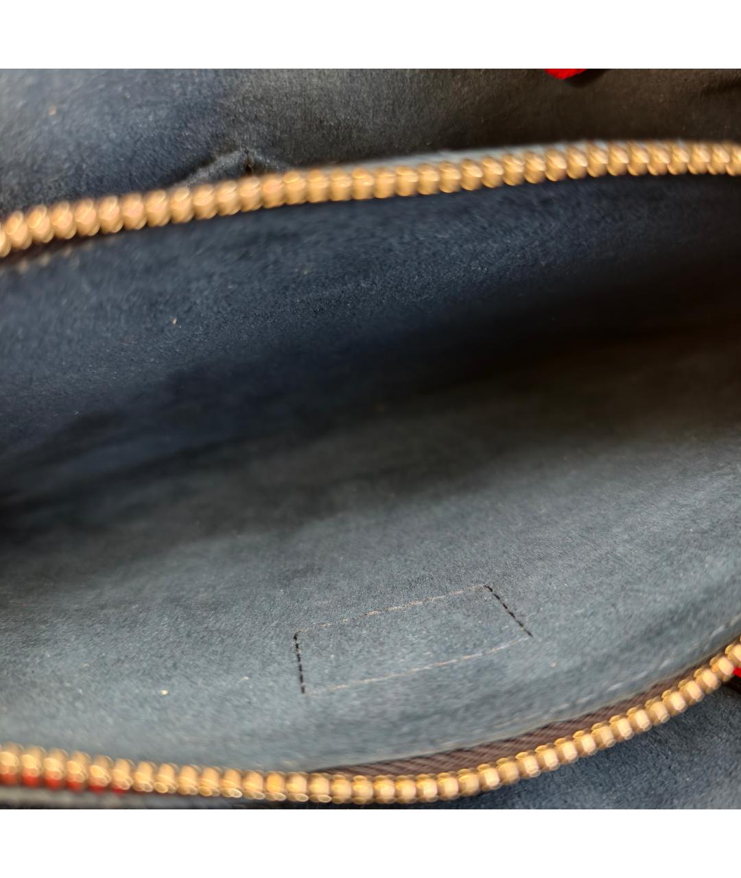 LOUIS VUITTON Красная кожаная сумка через плечо, фото 2