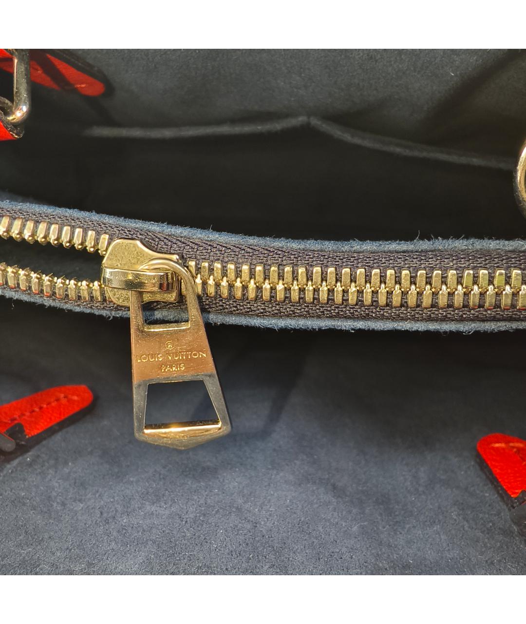 LOUIS VUITTON Красная кожаная сумка через плечо, фото 7