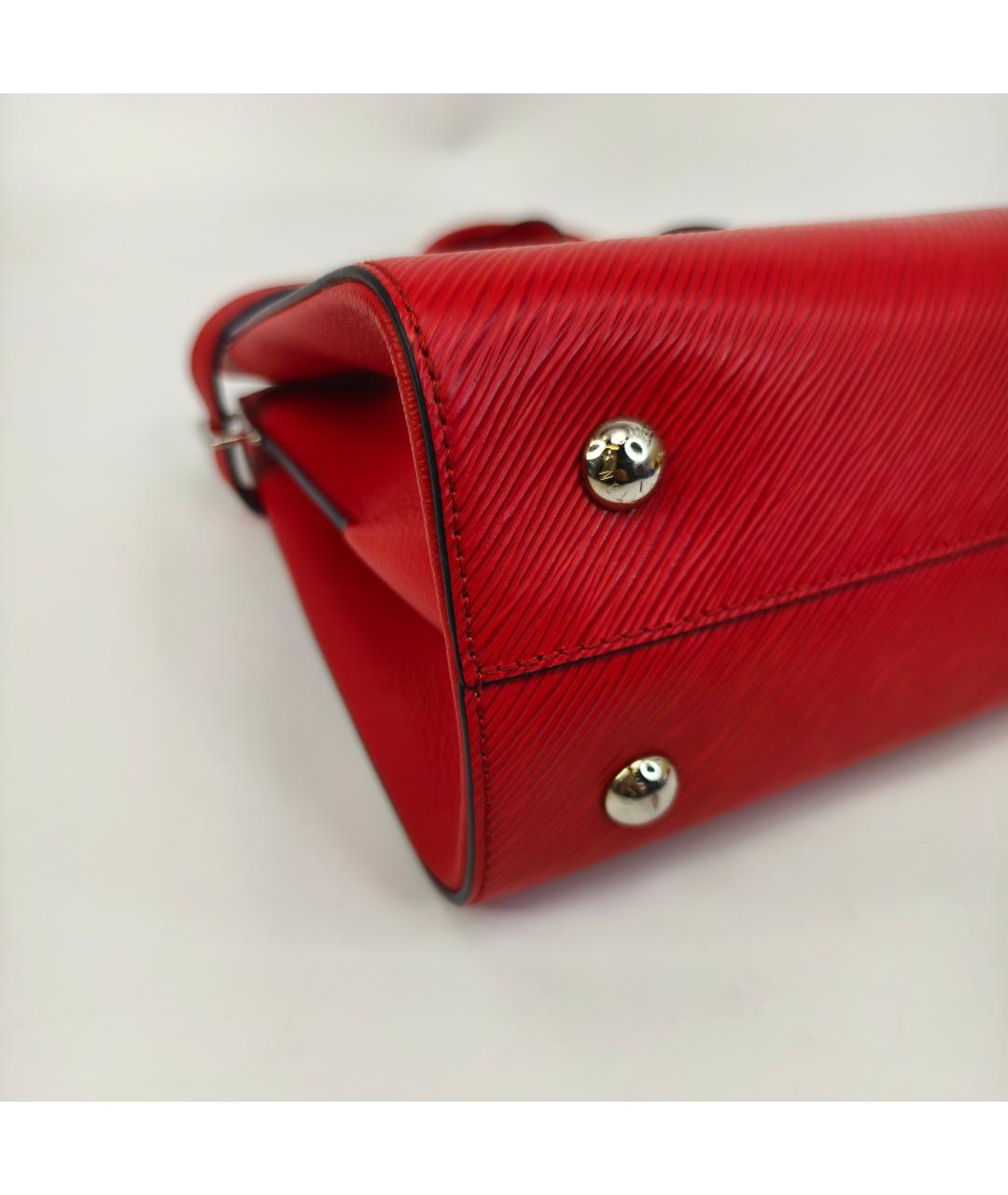 LOUIS VUITTON Красная кожаная сумка через плечо, фото 9