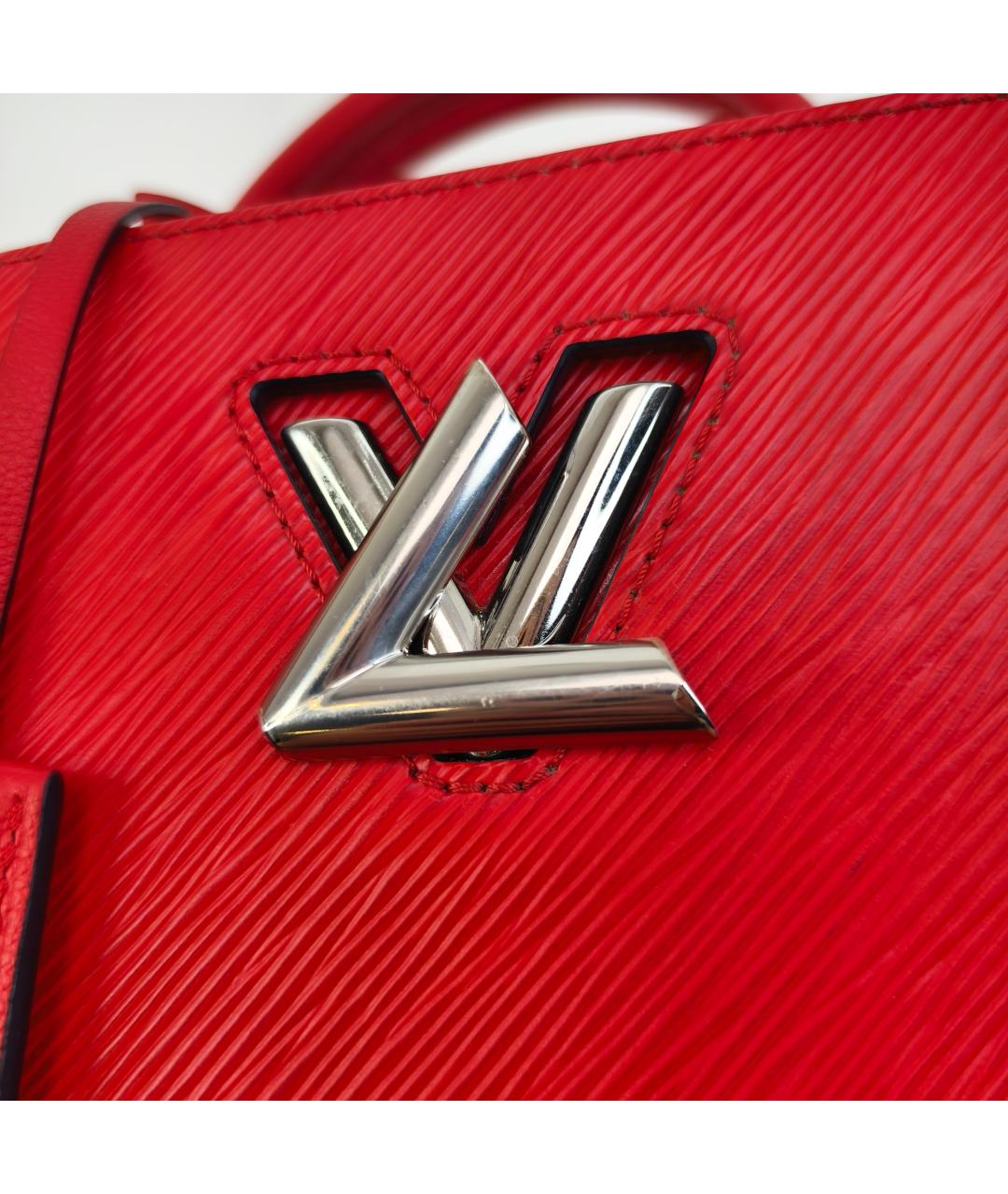 LOUIS VUITTON Красная кожаная сумка через плечо, фото 3