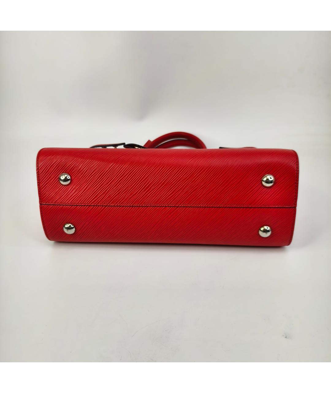 LOUIS VUITTON Красная кожаная сумка через плечо, фото 5