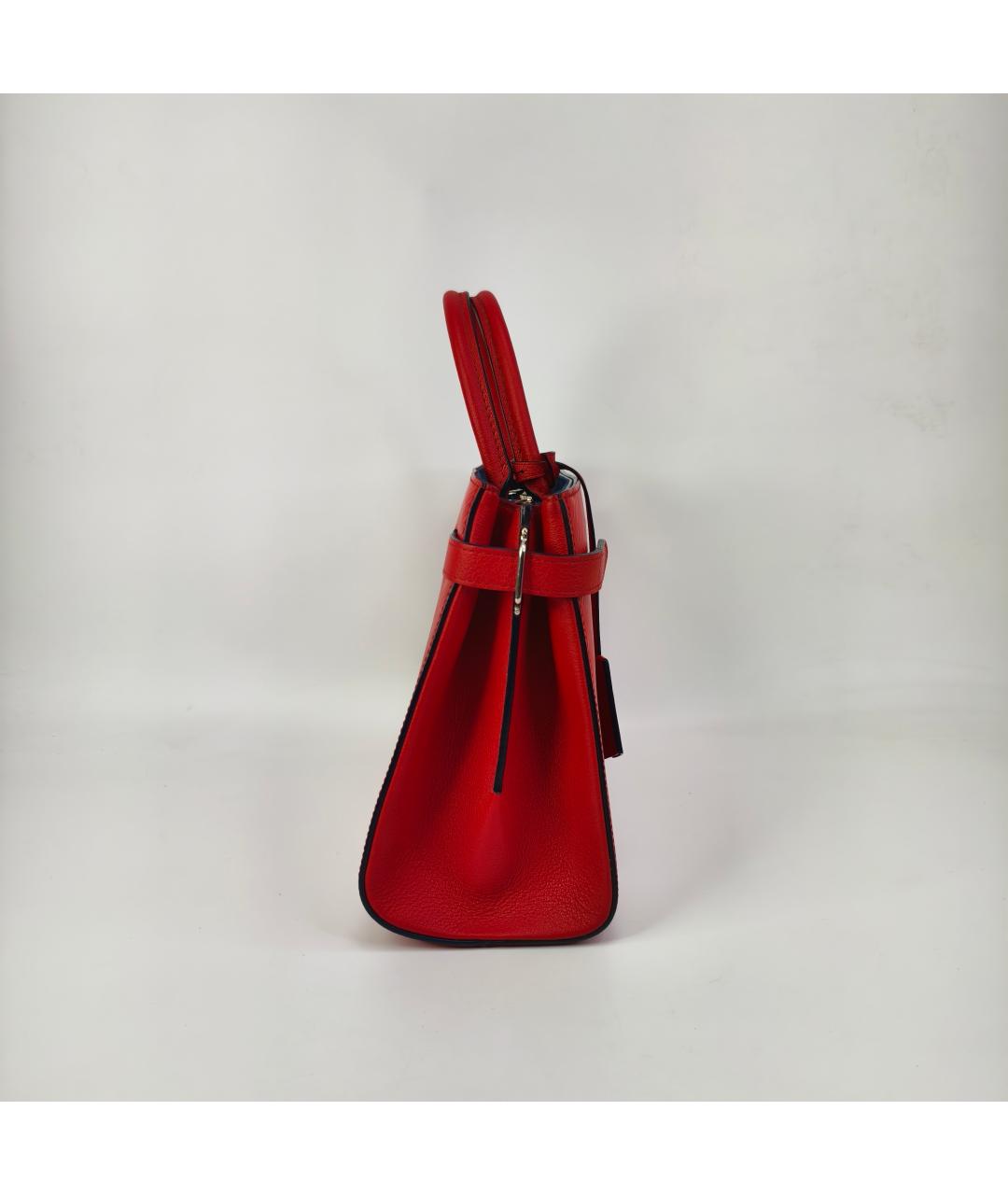 LOUIS VUITTON Красная кожаная сумка через плечо, фото 4