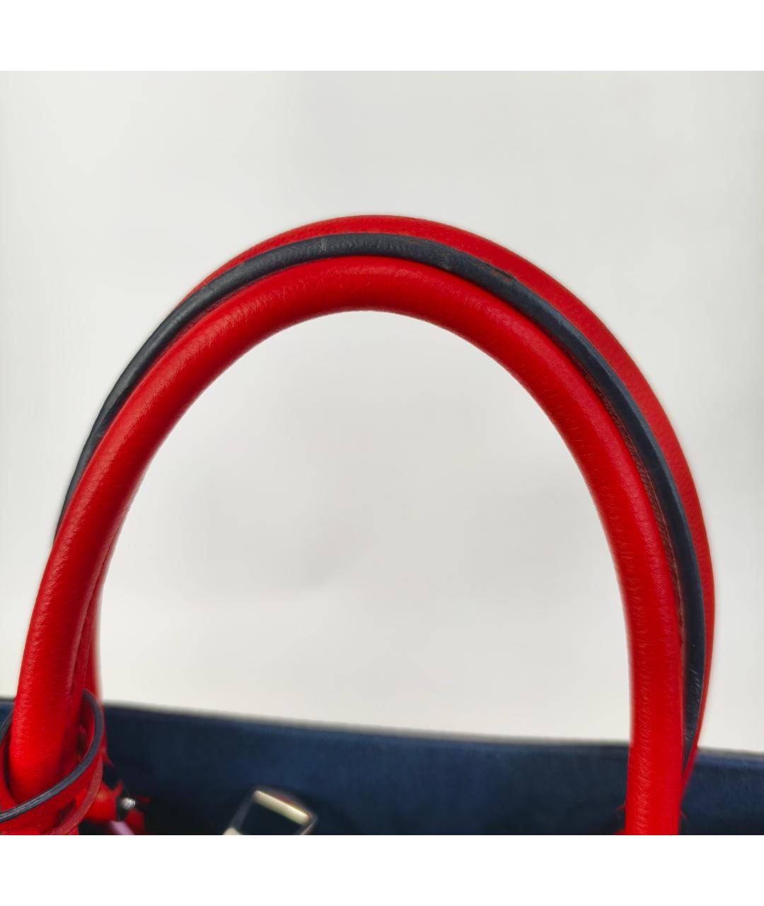 LOUIS VUITTON Красная кожаная сумка через плечо, фото 6