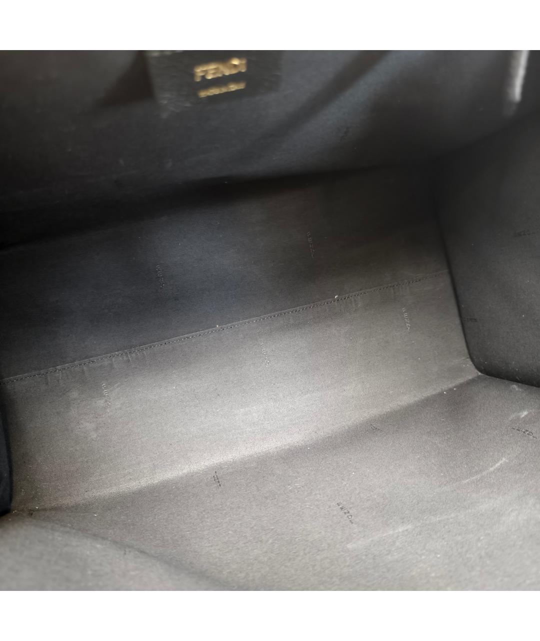 FENDI Черная сумка с короткими ручками, фото 2