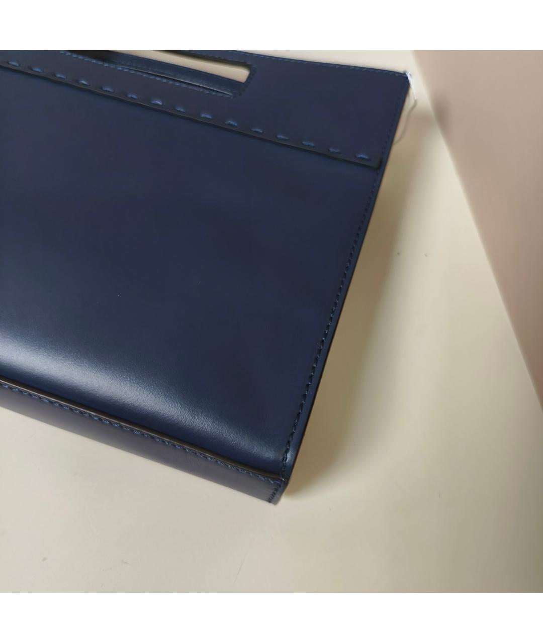 FENDI Синяя кожаная сумка через плечо, фото 8