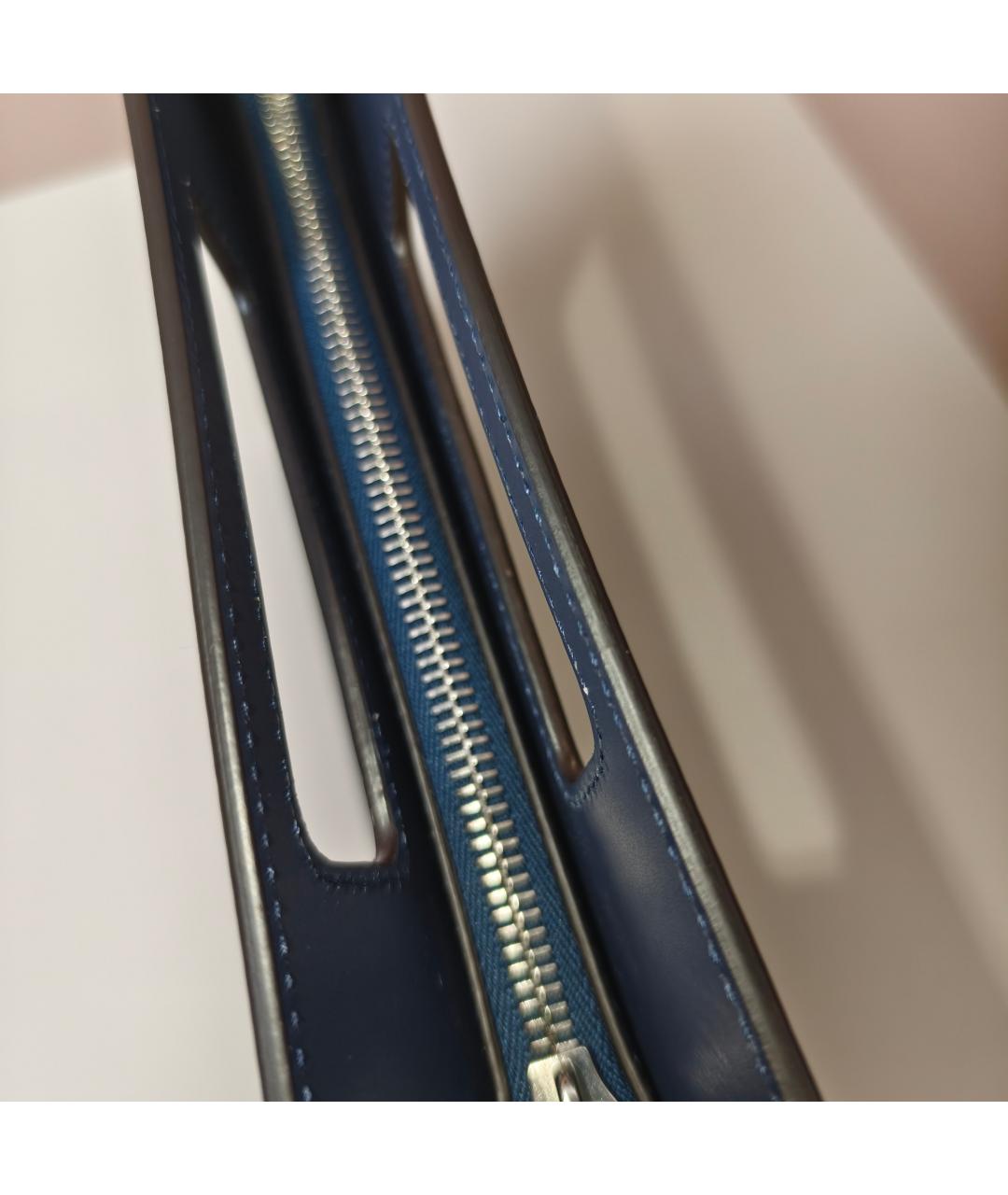 FENDI Синяя кожаная сумка через плечо, фото 4