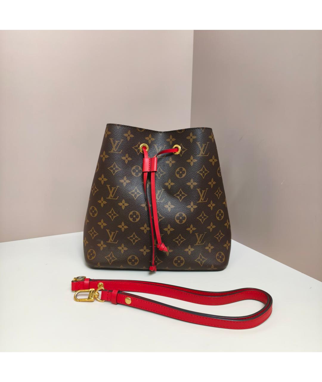 LOUIS VUITTON Коричневая сумка через плечо, фото 6