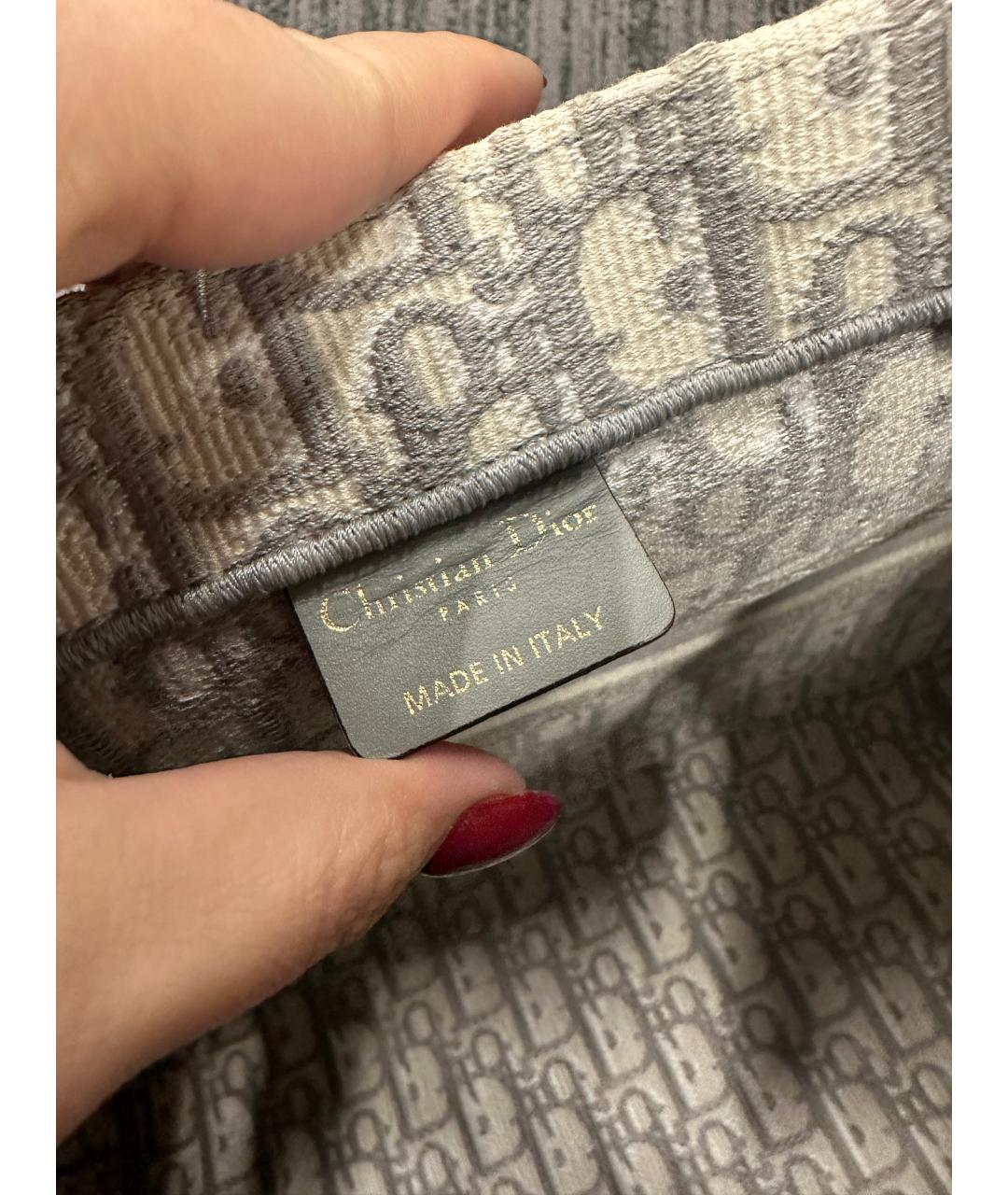 CHRISTIAN DIOR Серая сумка через плечо, фото 6
