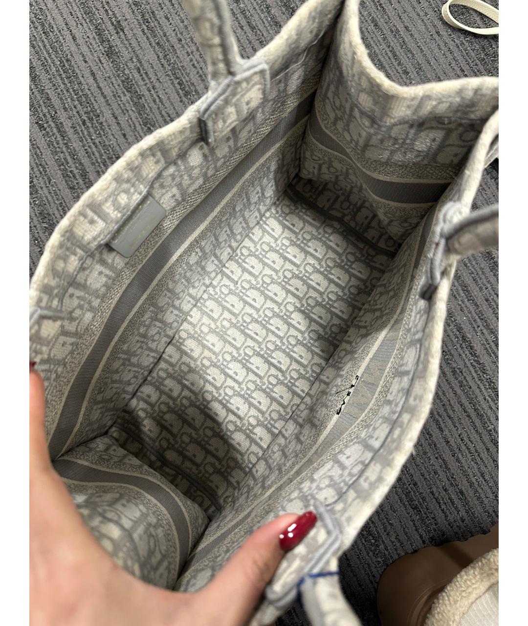 CHRISTIAN DIOR Серая сумка через плечо, фото 4