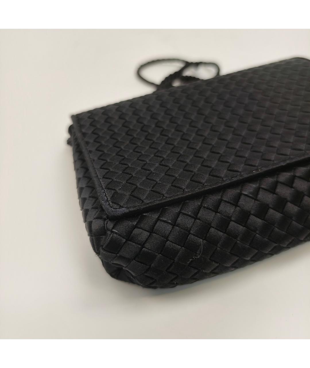 BOTTEGA VENETA Черная кожаная сумка через плечо, фото 7