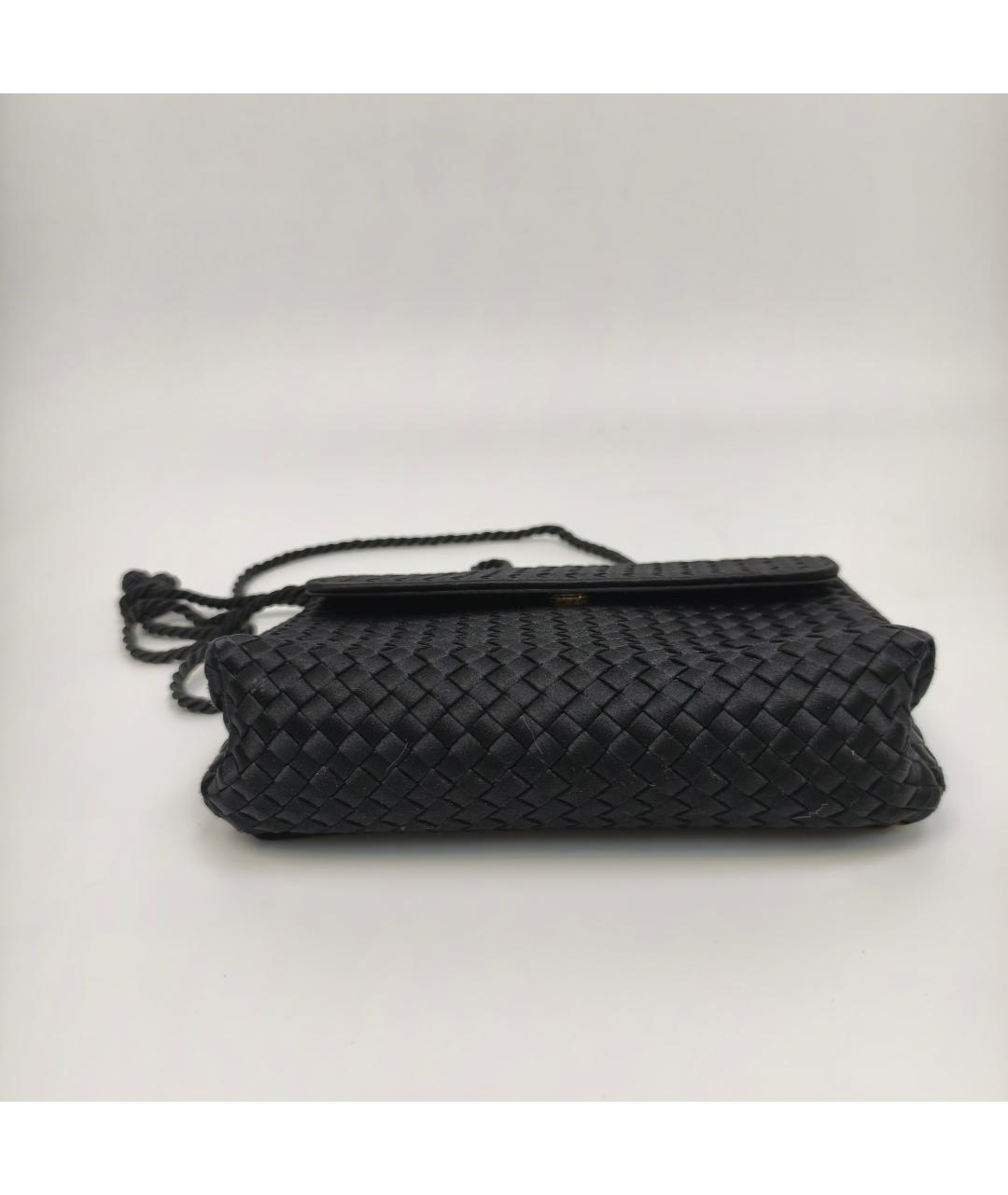 BOTTEGA VENETA Черная кожаная сумка через плечо, фото 4