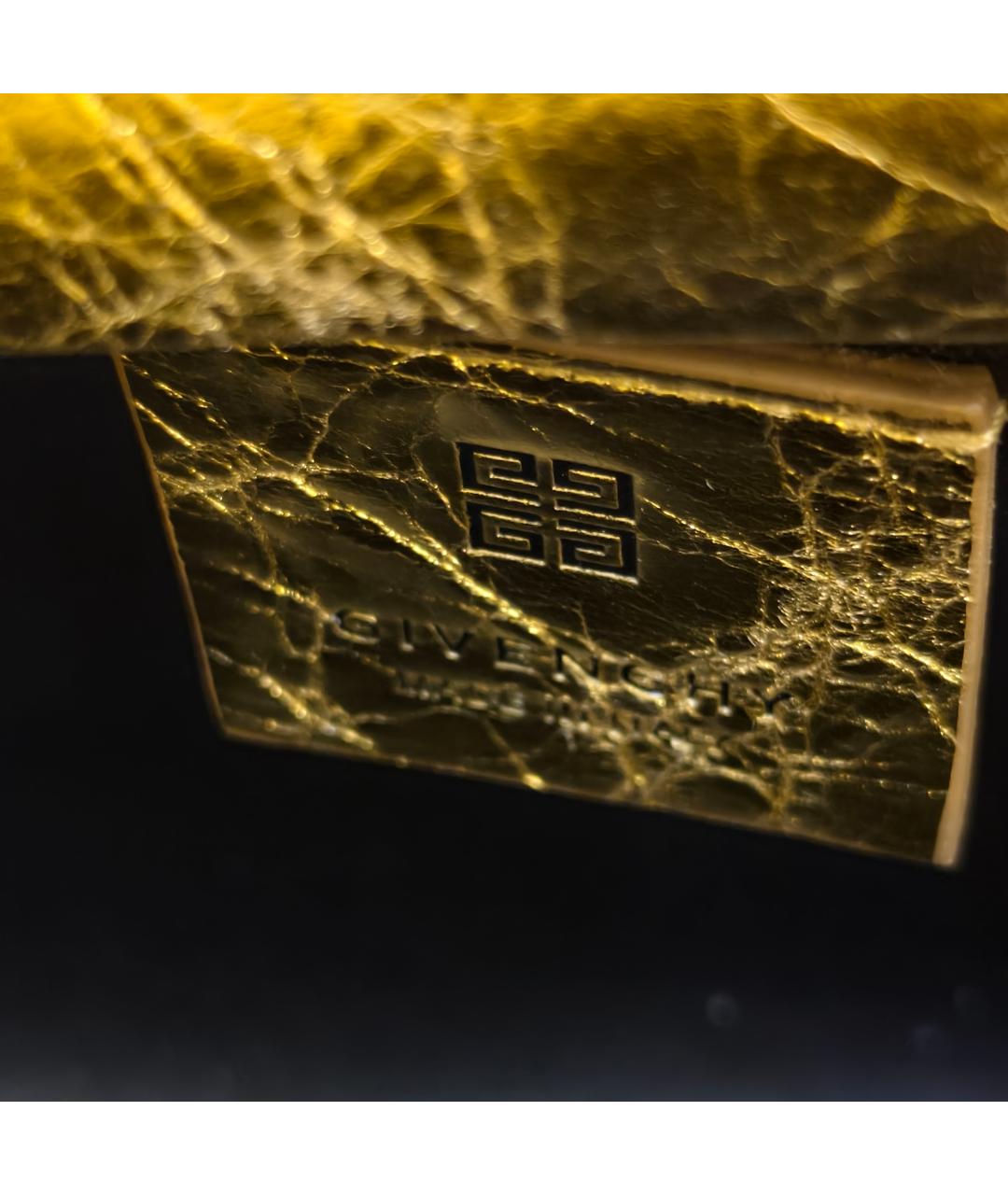 GIVENCHY Золотая кожаная сумка через плечо, фото 3