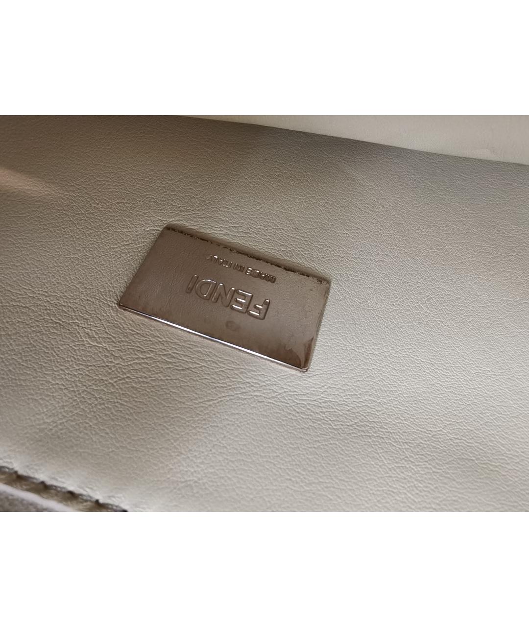 FENDI Бежевая сумка через плечо, фото 3