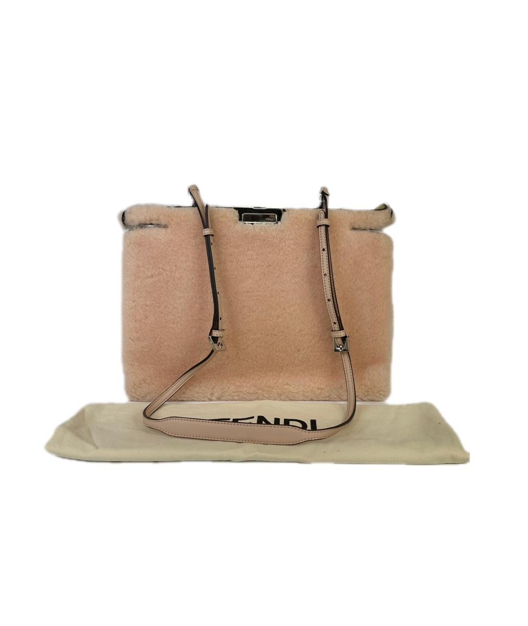 FENDI Бежевая сумка через плечо, фото 10