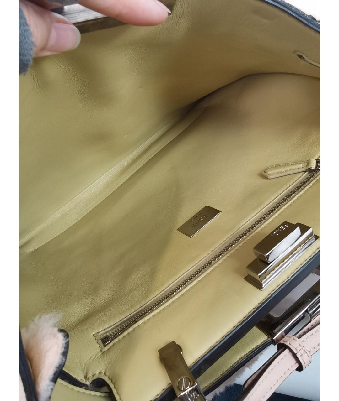 FENDI Бежевая сумка через плечо, фото 7