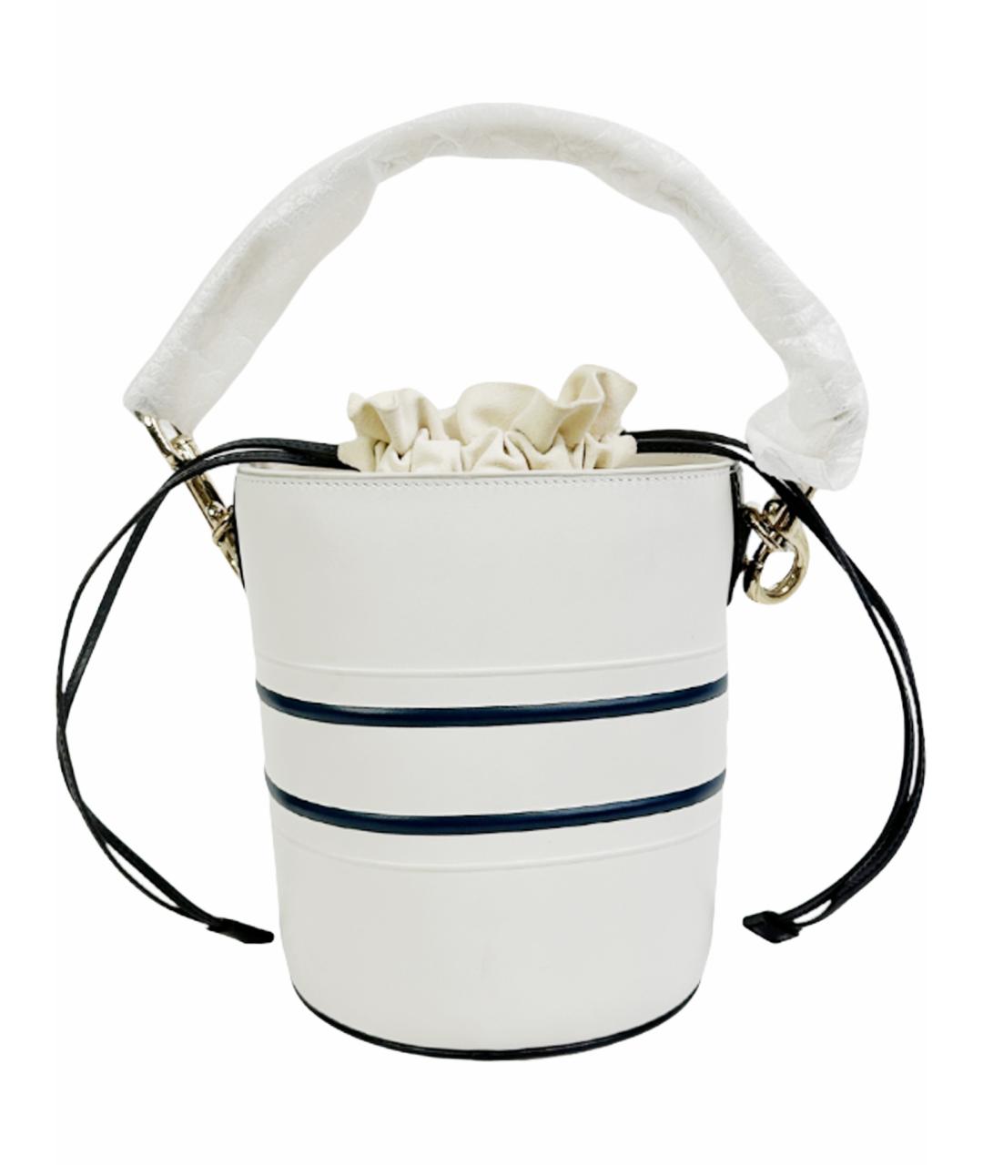 CHRISTIAN DIOR Белая кожаная сумка через плечо, фото 1