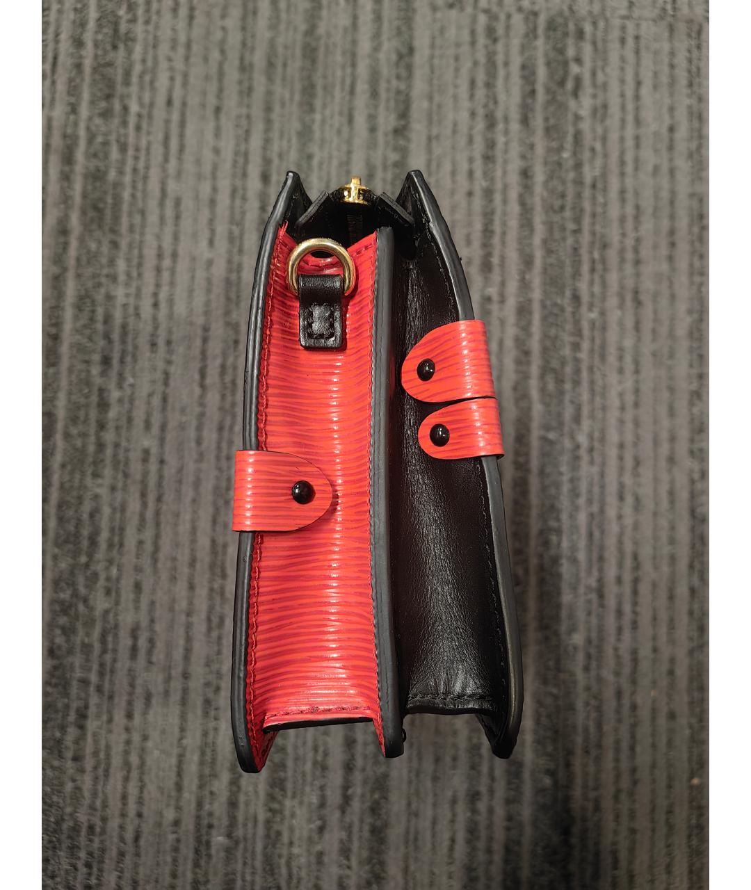 LOUIS VUITTON Красная кожаная сумка через плечо, фото 8