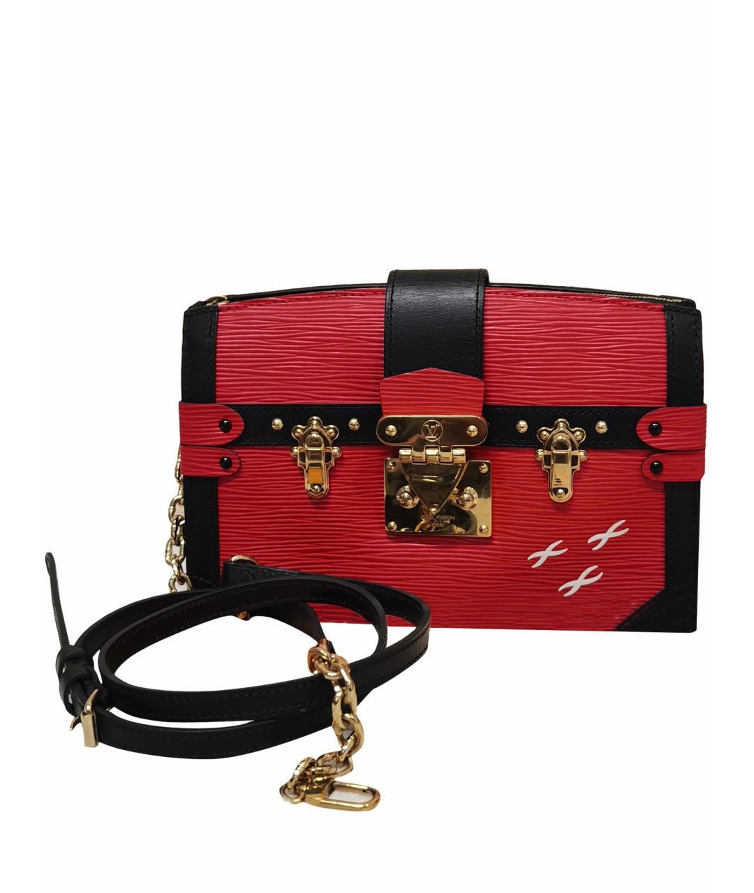 LOUIS VUITTON Красная кожаная сумка через плечо, фото 1