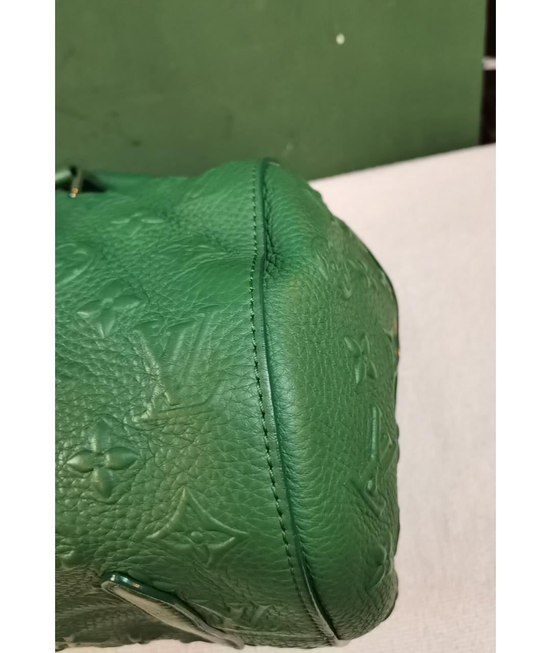 LOUIS VUITTON Зеленая сумка с короткими ручками, фото 6