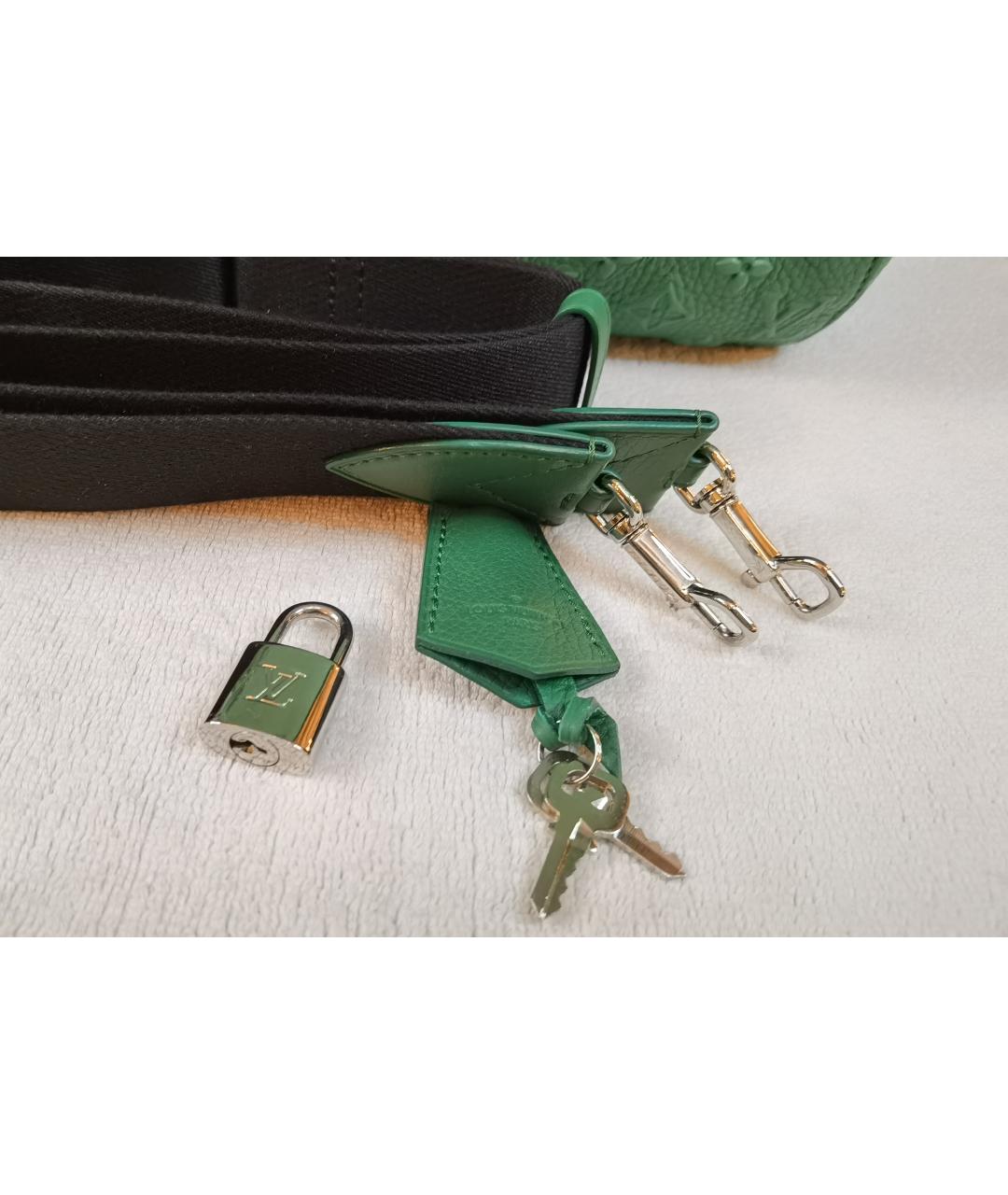 LOUIS VUITTON Зеленая сумка с короткими ручками, фото 9