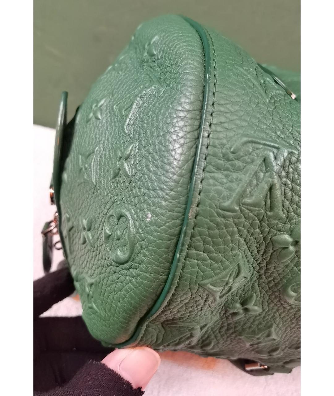LOUIS VUITTON Зеленая сумка с короткими ручками, фото 8