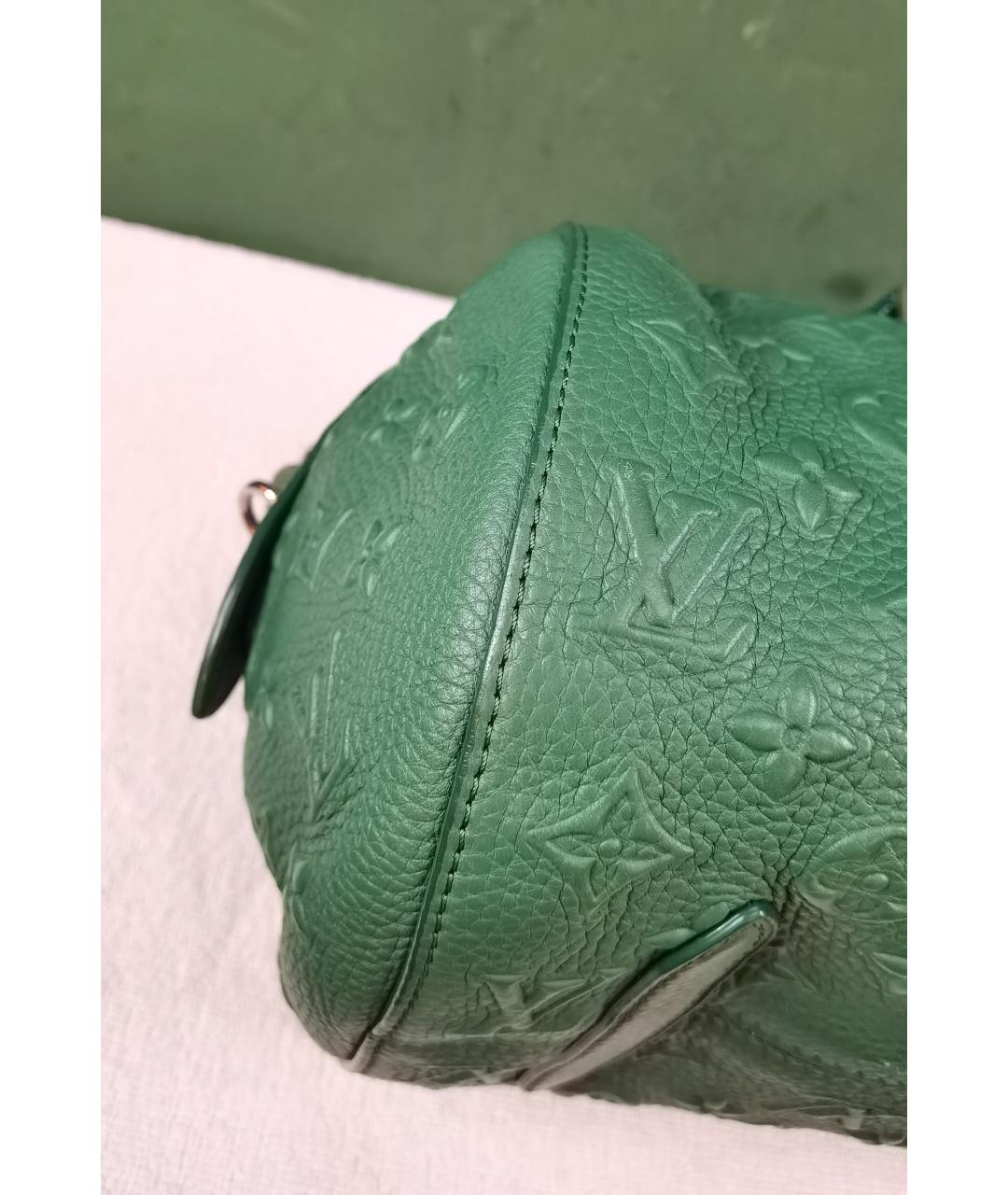 LOUIS VUITTON Зеленая сумка с короткими ручками, фото 7