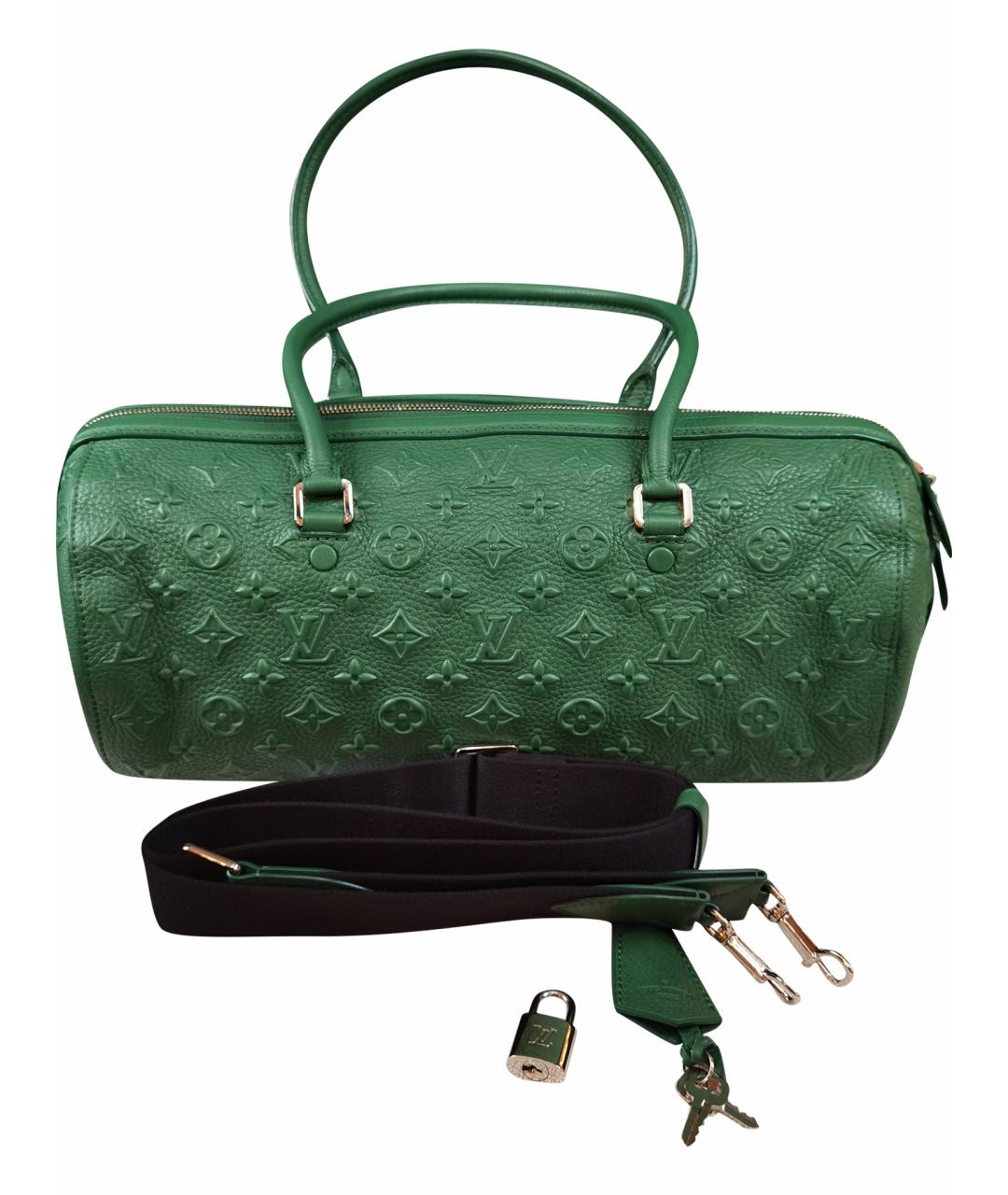 LOUIS VUITTON Зеленая сумка с короткими ручками, фото 1